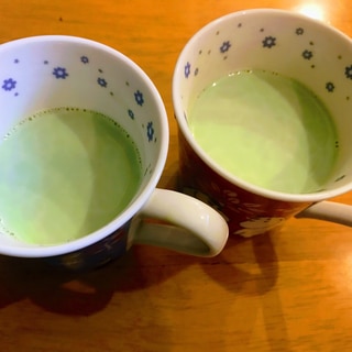 ホット抹茶ミルク